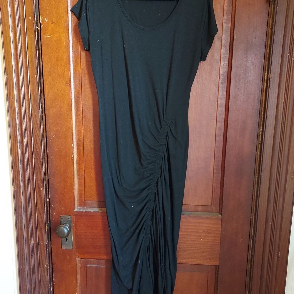 Nearkin XL ankle length dress with rouching detail